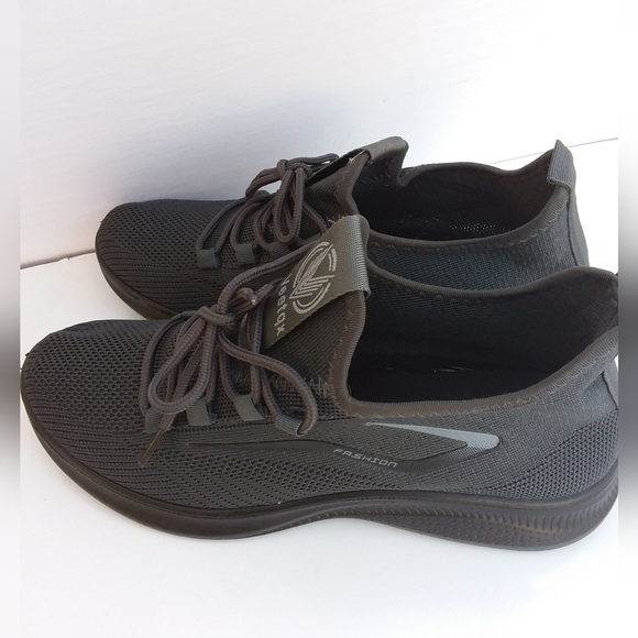 Veeqtqx women's black slip on Sneakers 40 - Picture 4 of 6